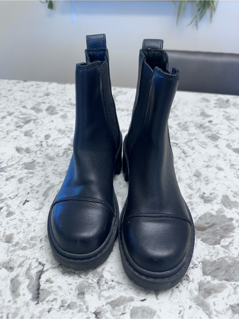 Sorel Black Leather Joan Now Waterproof Chelsea Boot